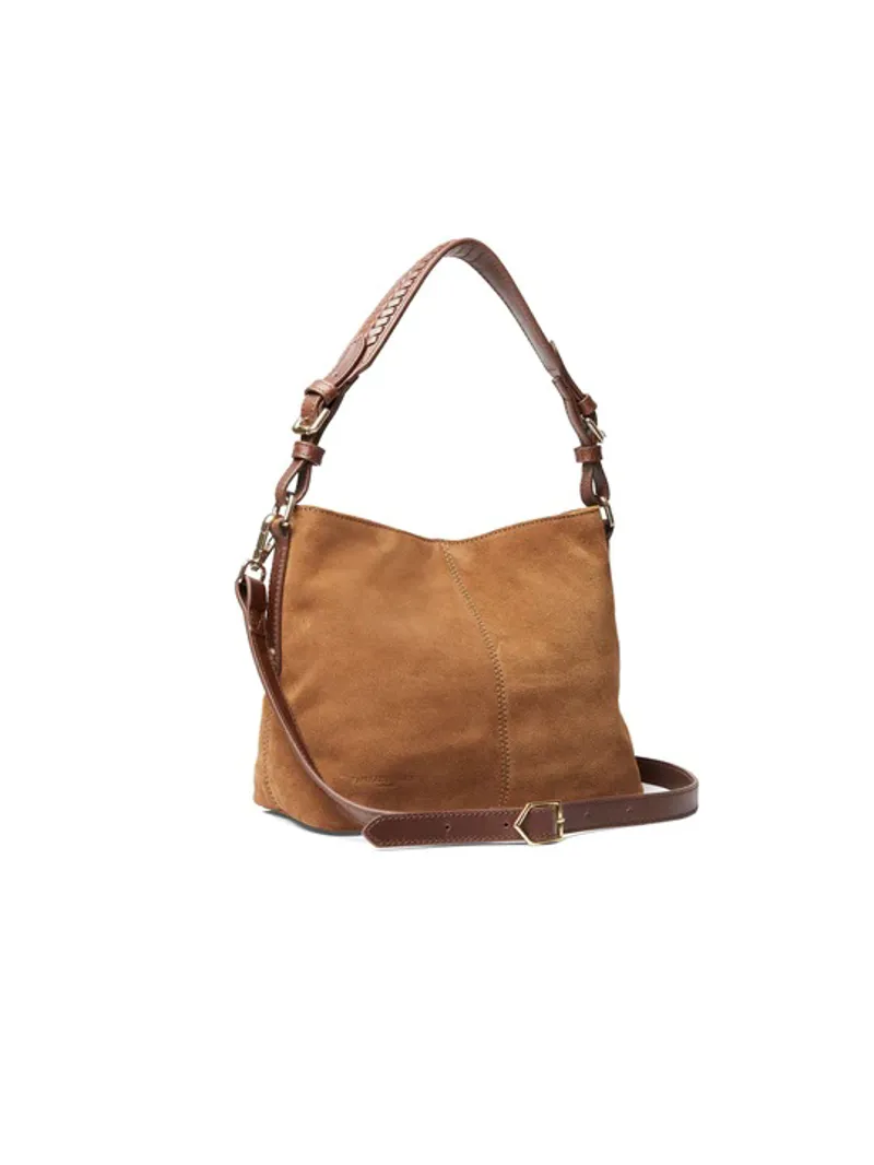 Fairfax and Favor Mini Tetbury Handbag Tan Suede-1